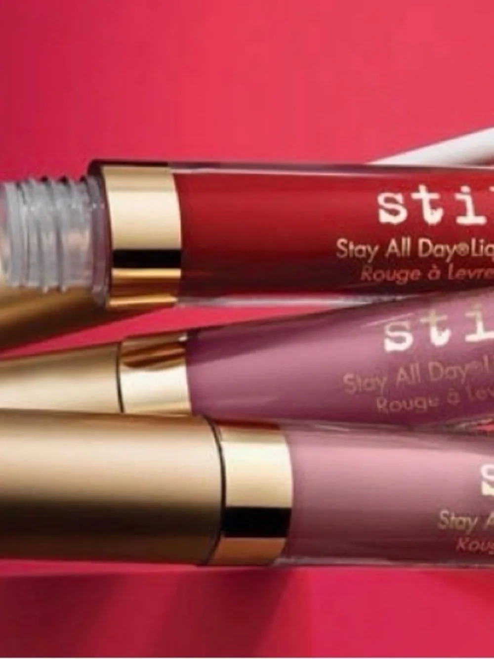 Stila Liquid Lipstick Trio — Red, Mauve, Brown